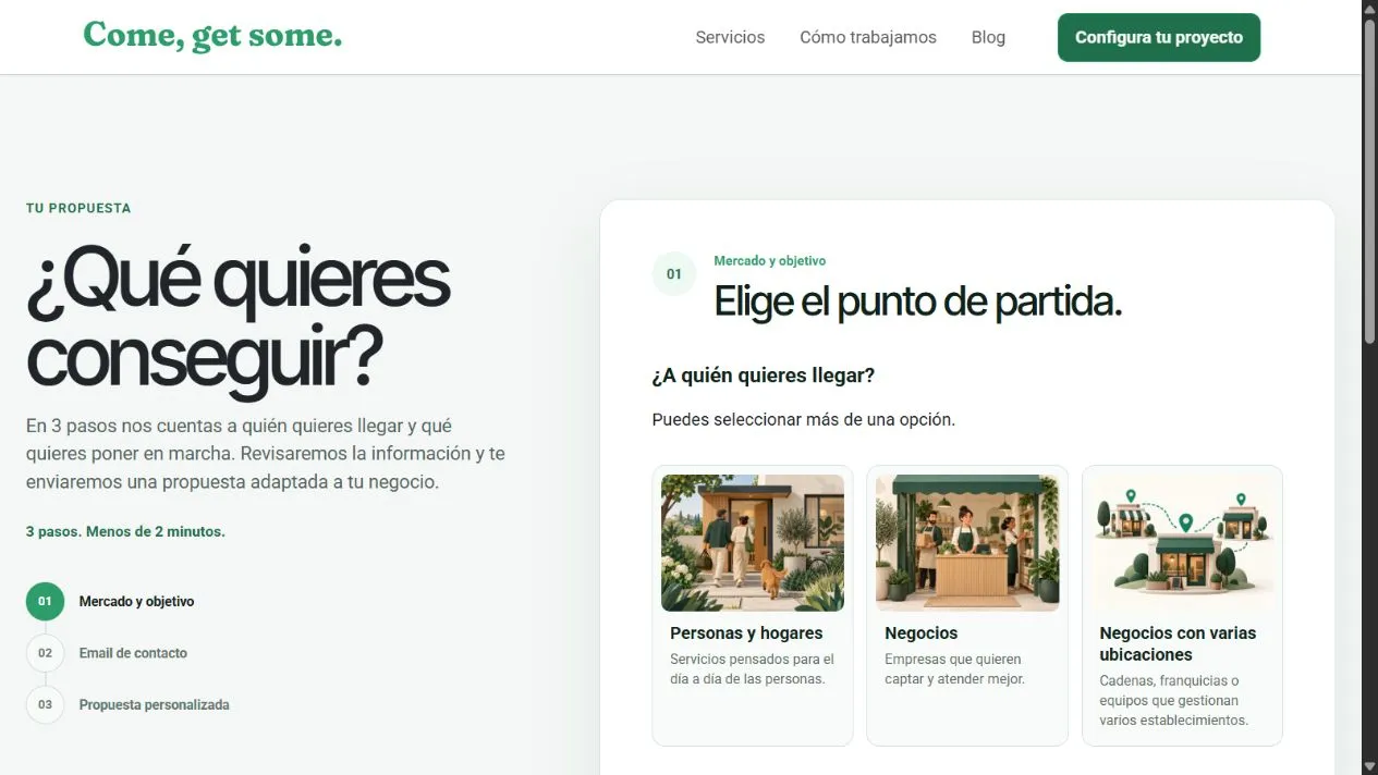 Un punto de partida claro